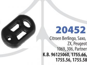 ZAKAČKA AUSPUHA BERLINGO P.106/306