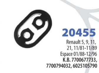 ZAKAČKA AUSPUHA RENO 5,9,11,21, ESPACE