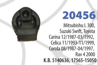 ZAKAČKA AUSPUHA SUZUKI SWIFT, COROLA