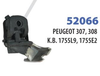 ZAKAČKA AUSPUHA PEŽO 307 308