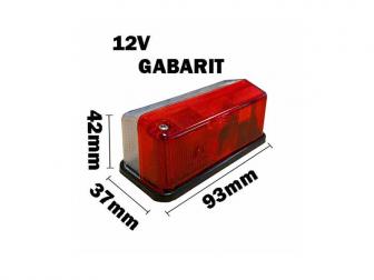 Gabaritno svetlo crveno belo 76021