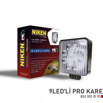LED FAR RADNI 9 LED PRO KOCKA