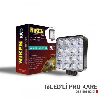 LED FAR RADNI 16 LED PRO KOCKA