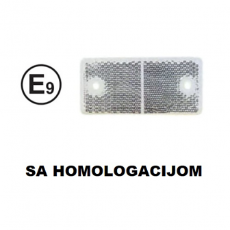 KATADIOPTER PRAVOUGAONI BELI HOMOLOGACIJA